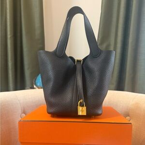 Hermes P18 Noir GHW, stamp Z